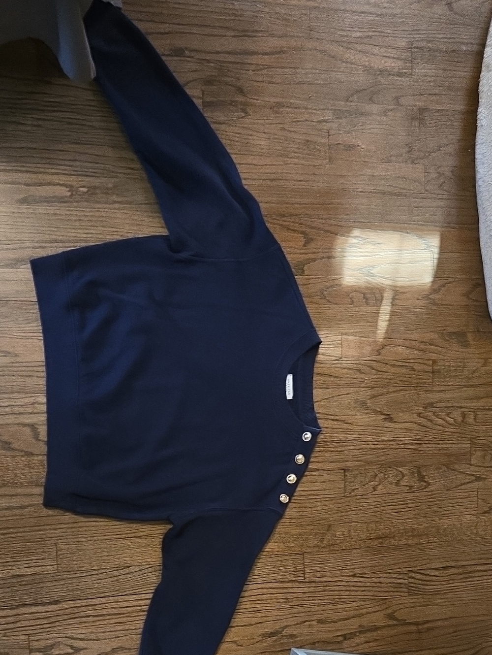 American Eagle Button Shoulder Sweatshirt Small